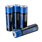 Hixon Lot de 4 piles AA rechargeables au lithium (tension constante 1,5 V, 3 500 mWh)