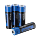 Hixon Lot de 4 piles AA rechargeables au lithium (tension constante 1,5 V, 3 500 mWh)
